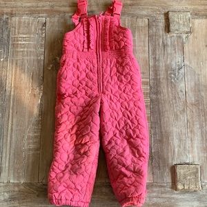 Baby gap pink heart snow pants